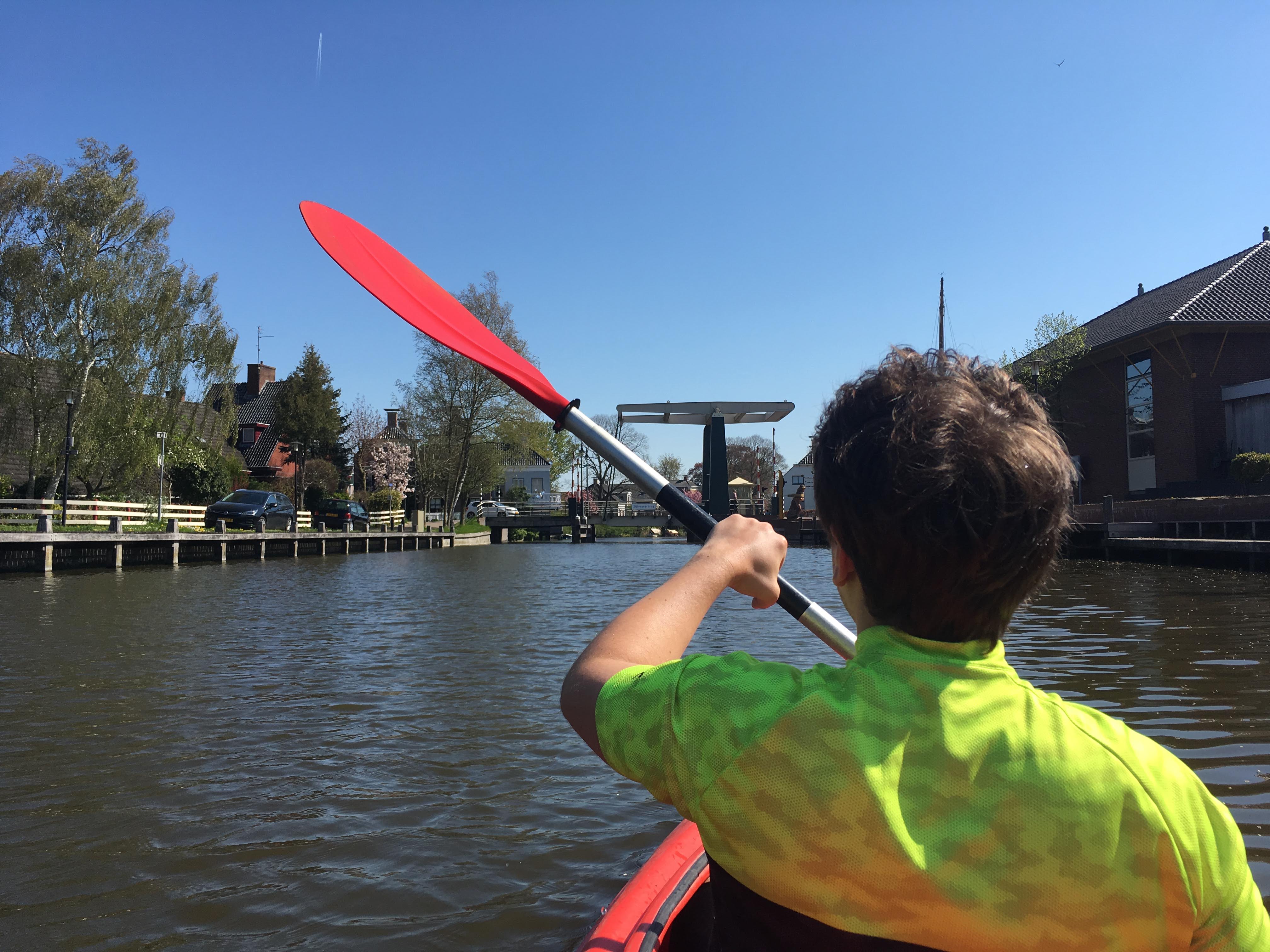 Kayaking in beautiful
 scenery!